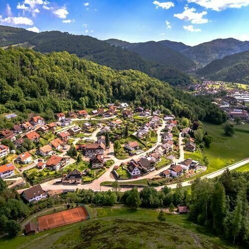 Blick auf Aitern, an der Sdseite des Belchens gelegen.