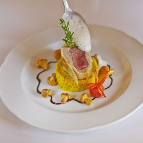 Kulinarik - ein angerichteter Speiseteller 